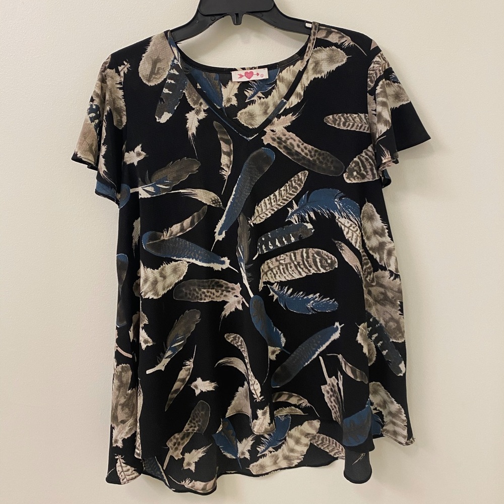 Buddy Love feather top